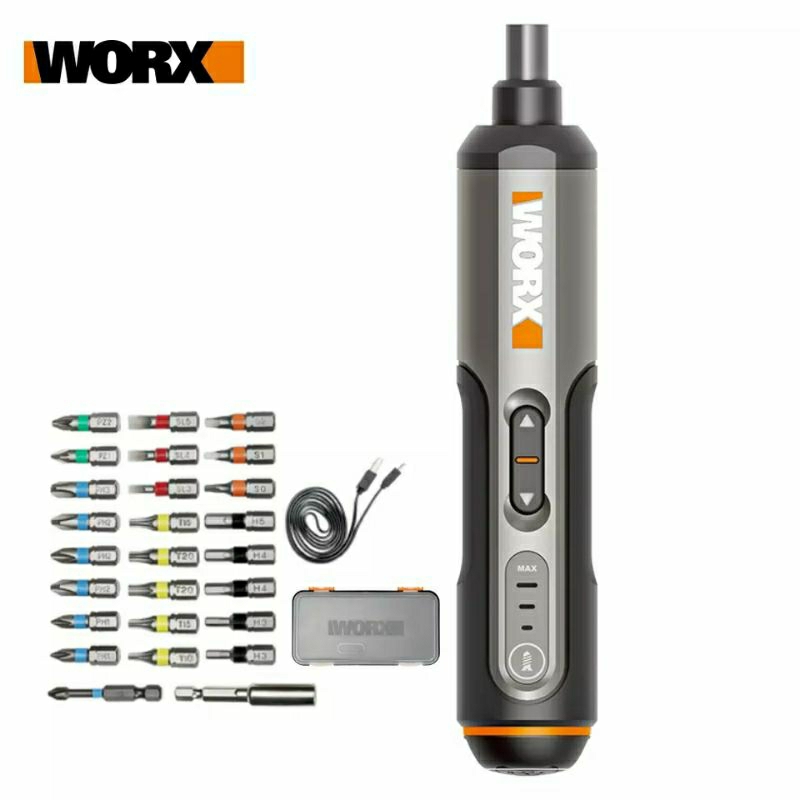 Parafusadeira Bateria 4V Max WX240 WORX Kit Completo Shopee Brasil