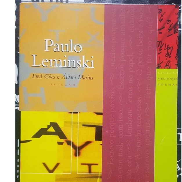 Livro Melhores Poemas Paulo Leminski Enem Shopee Brasil