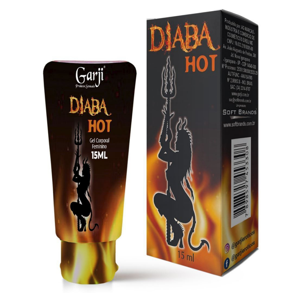 Gel Lubrificante Excitante Feminino Diaba Hot Orgasmo Múltiplos | Shopee  Brasil