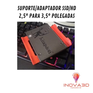 Adaptador Suporte universal SSD/HD 2,5 polegadas para baia 3,5 polegadas para gabinete