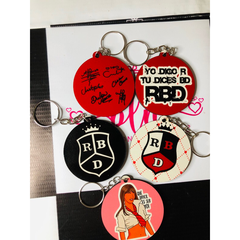 Chaveiro Mdf Personalizado Rbd Shopee Brasil