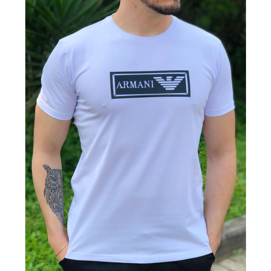 Camisa Masculina Malha Premium 40.1 do P ao G3 - Camiseta Padrão Shopping