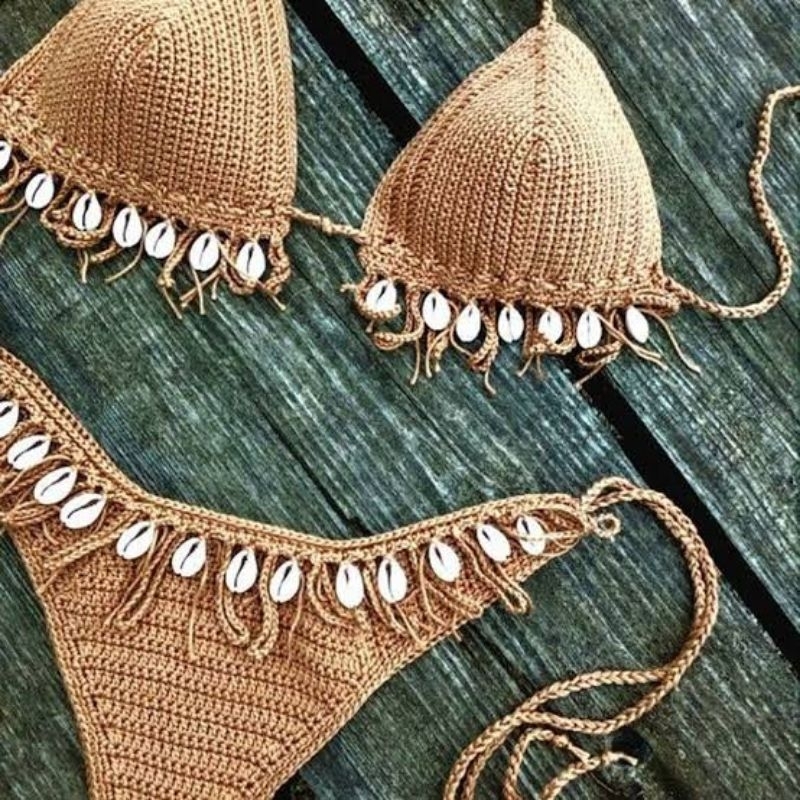 biquíni crochê búzios