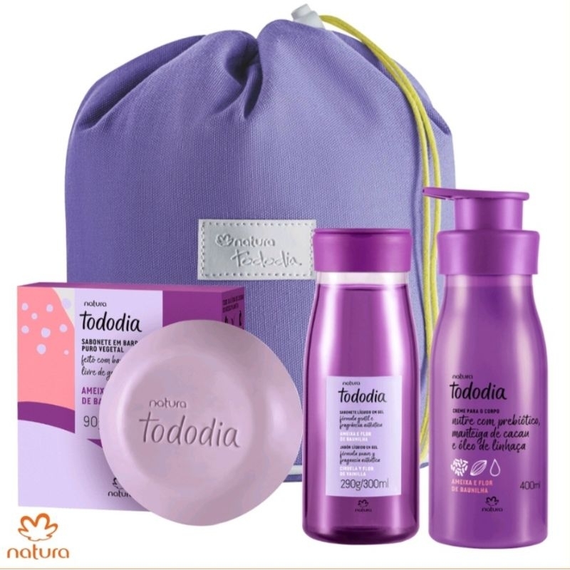 PRESENTE NATURA TODODIA COM NECESSAIRE - ORIGINAL | Shopee Brasil