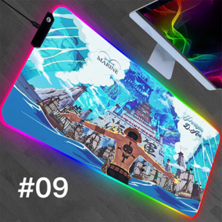 Mouse Pad Anime One Piece RGB Grande Para Jogos LED Iluminação mousepad  Gamer Tapete De Mesa Computador . D3T3 - Corre Que Ta Baratinho