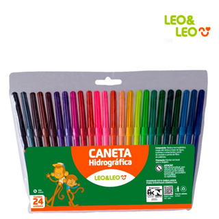 Kit Escolar 36 Lápis de cor e 24 Canetinha - Shop Macrozao