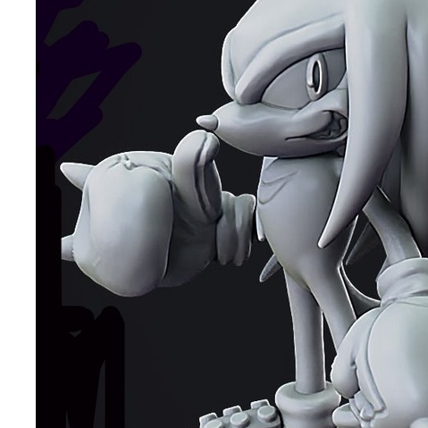 Knuckles the Echidna - Sonic | Shopee Brasil