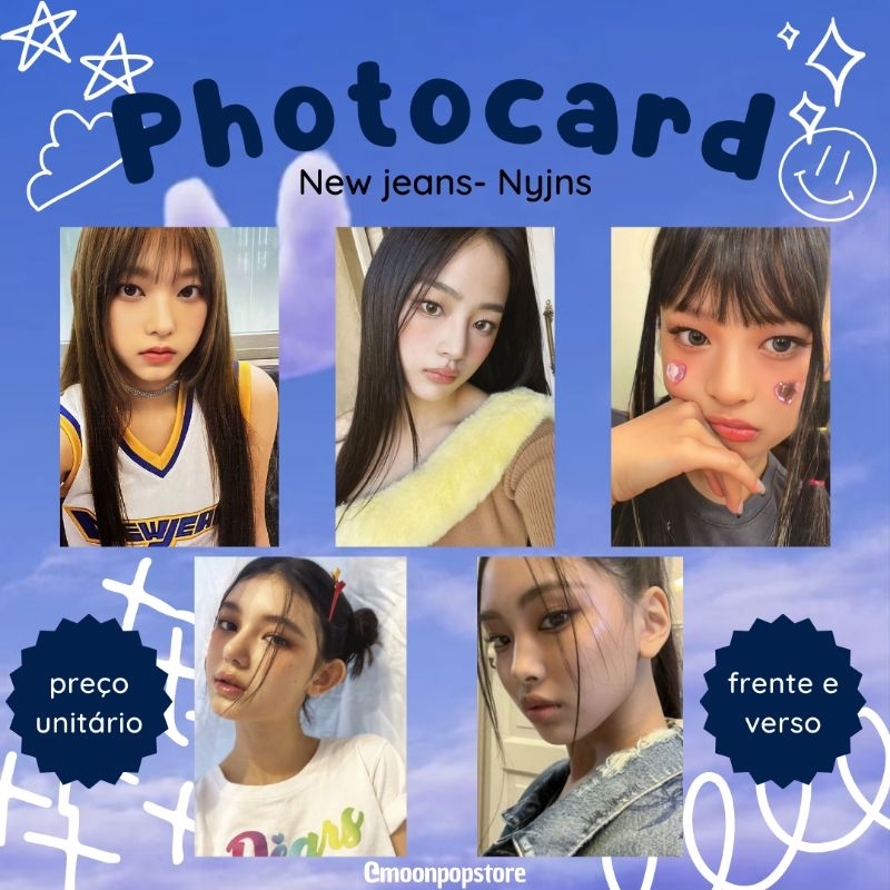Photocard Kpop New jeans Nwjns - VALOR POR UNIDADE- Fanmade frente