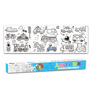 Papel para Colorir,Rolo de desenho infantil interessante 35,43 x 11,8 pol  Papel para colorir pegajoso - Conjunto de adesivos para colorir de parede  para crianças, presente de brinquedo Rianpesn