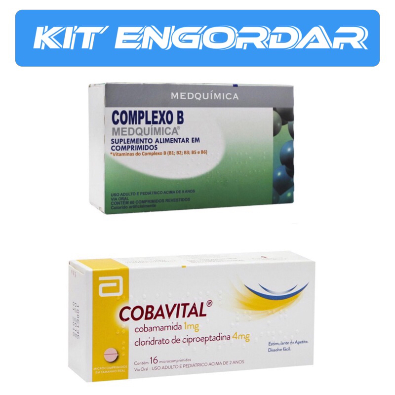 Kit Engordar 1 Copavital + Complexo B Com 50 Comprimidos Ou Líquido ...