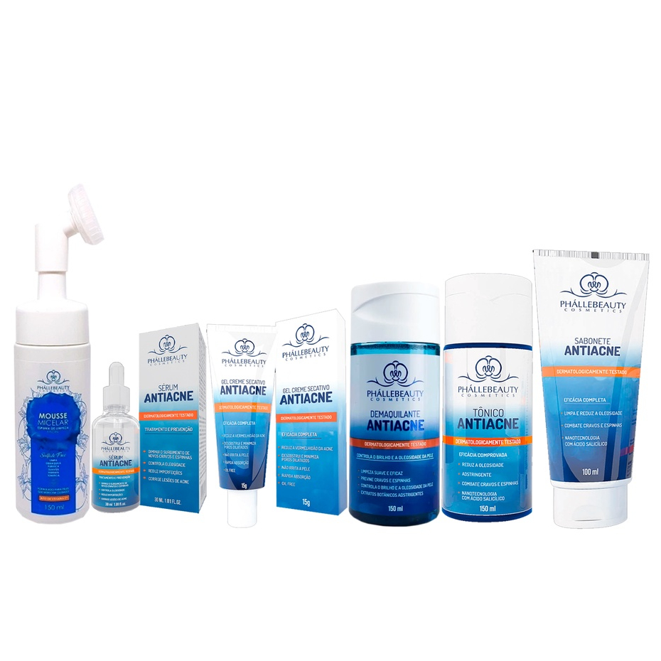 Kit Antiacne 6 itens PhalleBeauty