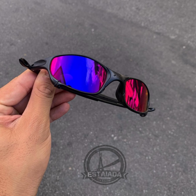 Óculos de Sol Carbon Tanzanit de Ferro Pinada Masculino Preto metal