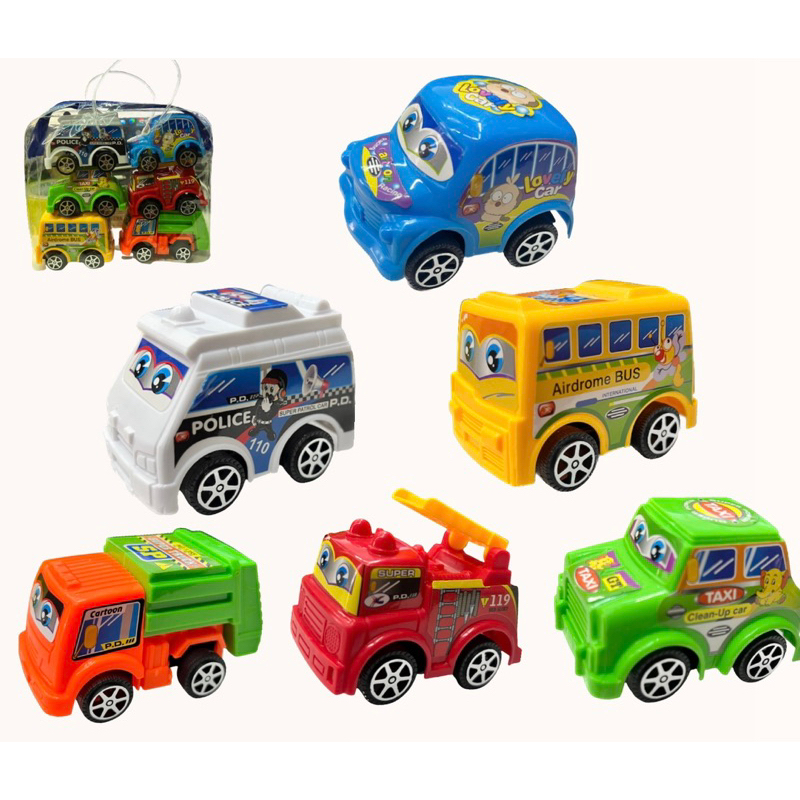 Kit Mini Carrinhos de Corrida a Fricção 6 Unidades - Cores e Modelos  Sortidos Brinquedos Bambalalão Brinquedos Educativos