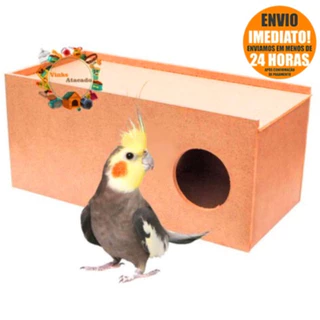 Ninho de Madeira MDF Grande Para Calopsita Excelente Para Viveiros e Gaiolas ENVIO IMEDIATO 24 HRS APÓS A COMPRA