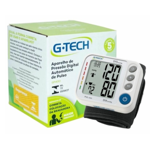Aparelho de Pressão Digital no Pulso GP400 GTech | Shopee Brasil