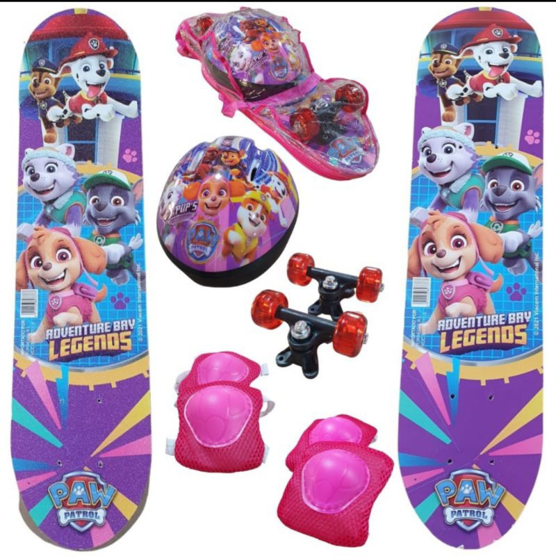 Brinquedo Skate infantil Patrulha Canina Personagem Skye Rosa para ...