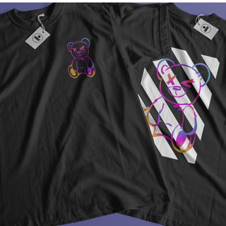 Camiseta Ursinho Colorido Casual Tumblr Urso T-Shirt
