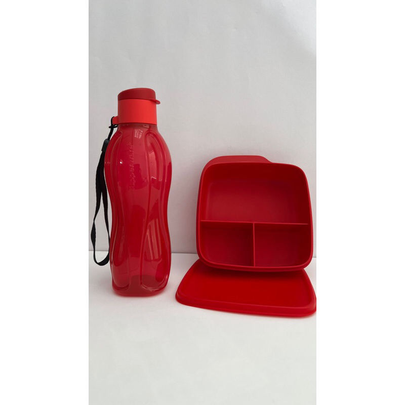 Kit TUPPERWARE (Garrafa Eco Tupper com Corda 500 mL + Divisória