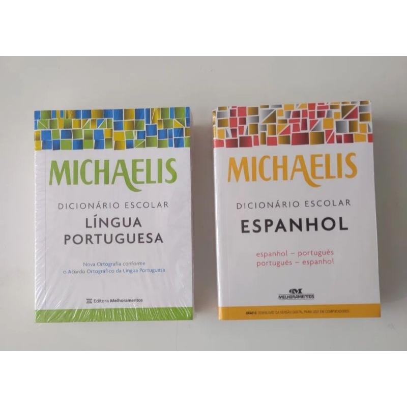 Dicionário 2 Espanhol Português Michaelis Shopee Brasil