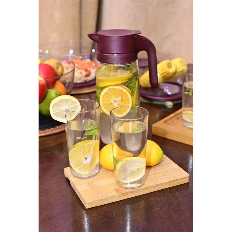 Kit jarra1,7L + 6 copos 400ml Policarbonato Tupperware | Shopee Brasil