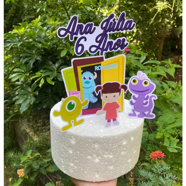 Topo de bolo Monstros S.A