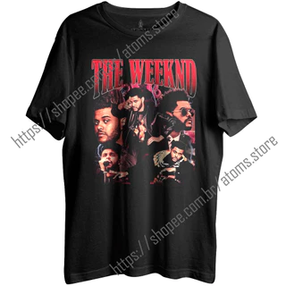 Camiseta Algodão Unissex Tshirt Graphic Tees The Weeknd Red