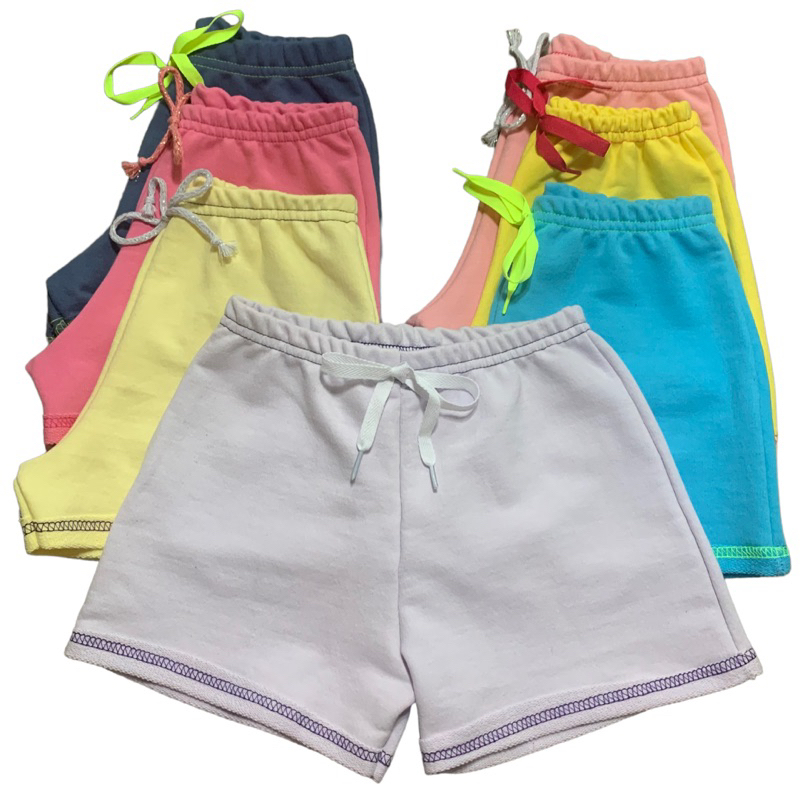 Kit 5 Shorts Cotton Infantil Para Meninas 2 a 12 Anos - Vini kids