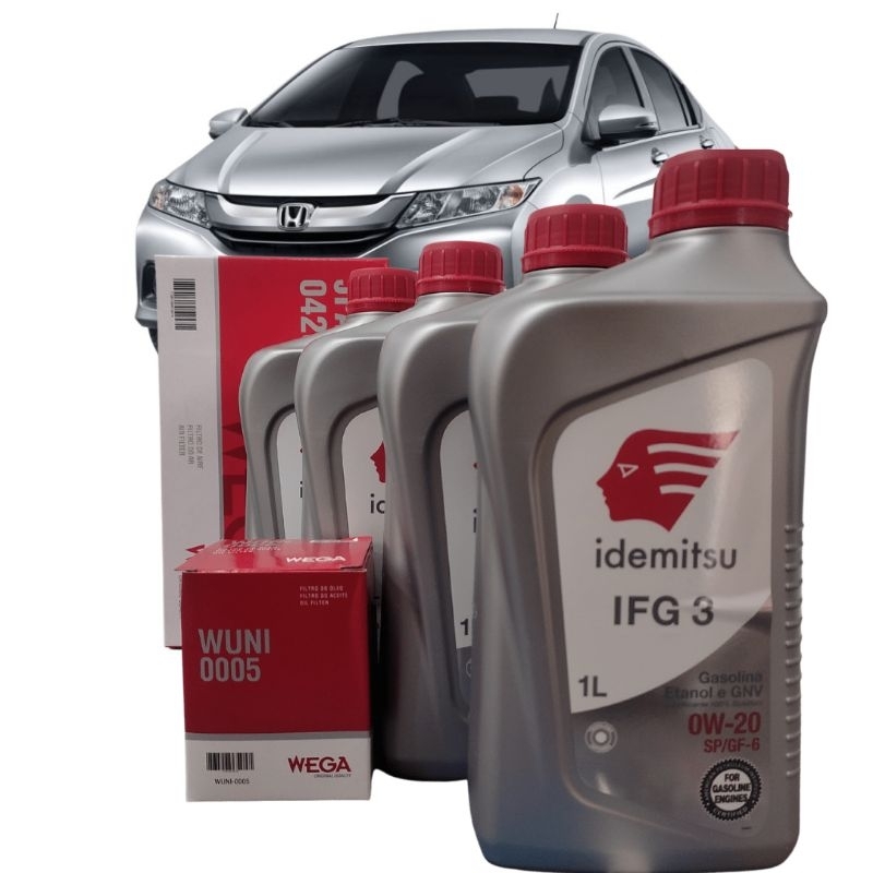 kit troca de óleo Honda City 1.5 2014 2015 2016 2017 2018 2019 2020 ...
