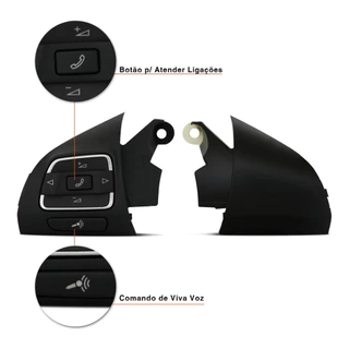 V. Controle De Som Volante Vw ( Gol Saveiro Voyage G5 G6)
