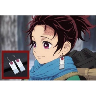 Brinco Tanjiro Kamado - Demon Slayer (Kimetsu no Yaiba) (Versão para  orelhas furadas)