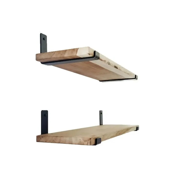 Kit 2 Prateleiras 80cm Mão Francesa Industrial Dos Hermanos