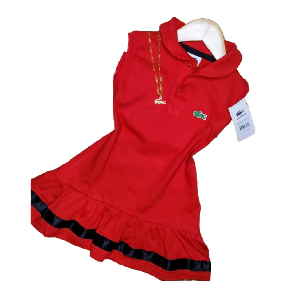 Vestido store infantil lacoste