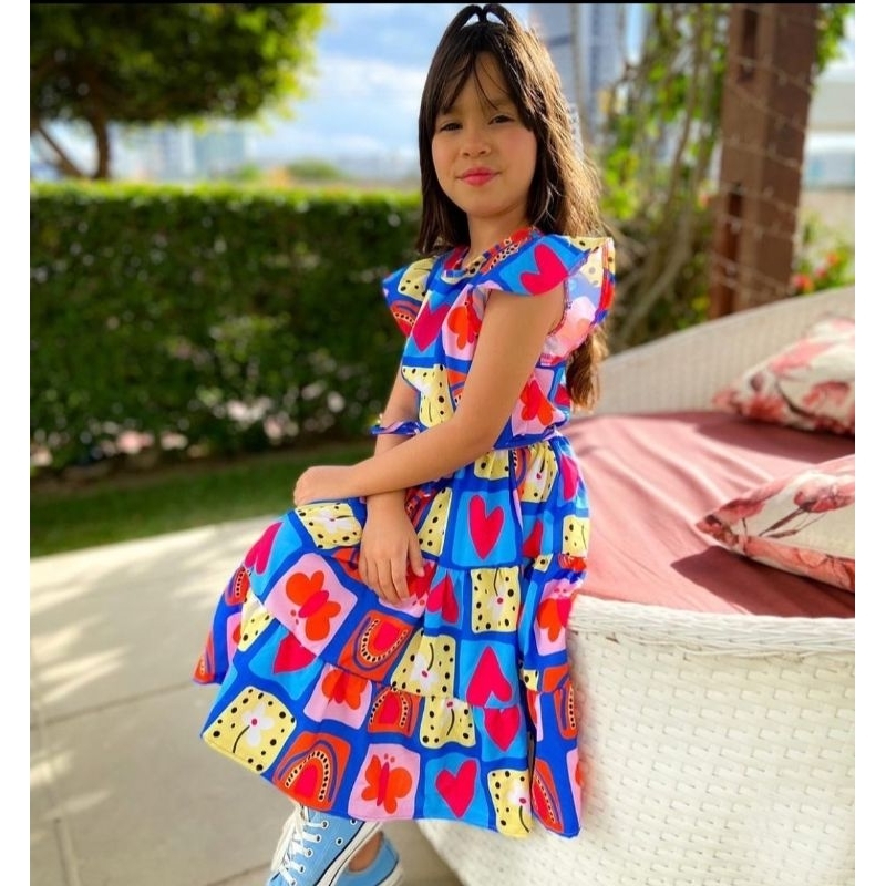 vestido blogueirinha infantil Valentina | Shopee Brasil