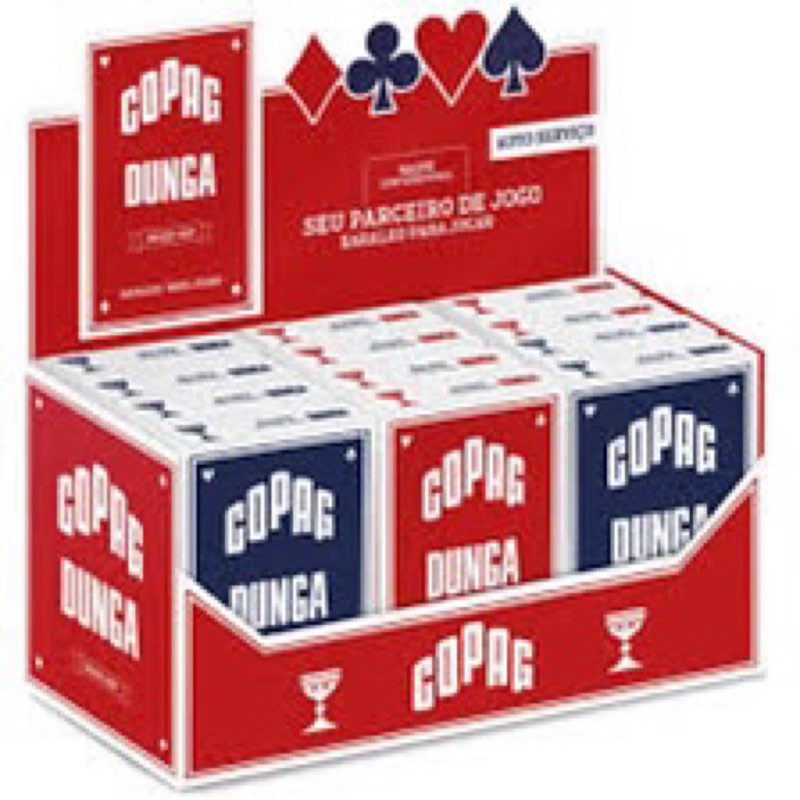 Jogos de Cartas Copag  Lister - Baralho Dunga Copag Jogo de Cartas com 54  Cartas Caixa com 12 Baralhos - Copag