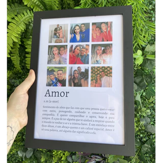 Quadro Significados (Amor, Mãe, Pai, Amiga/o) | Presente Criativo | Namorado | Dia dos Pais | Dia das Mães | Dia dos Avós | Amor | Dia dos namorados