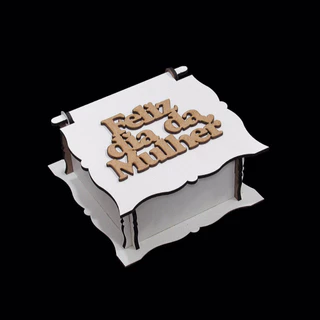 Caixinhas Feliz Dia Da Mulher Mdf Cru Lembrancinhas em Oferta na Shopee