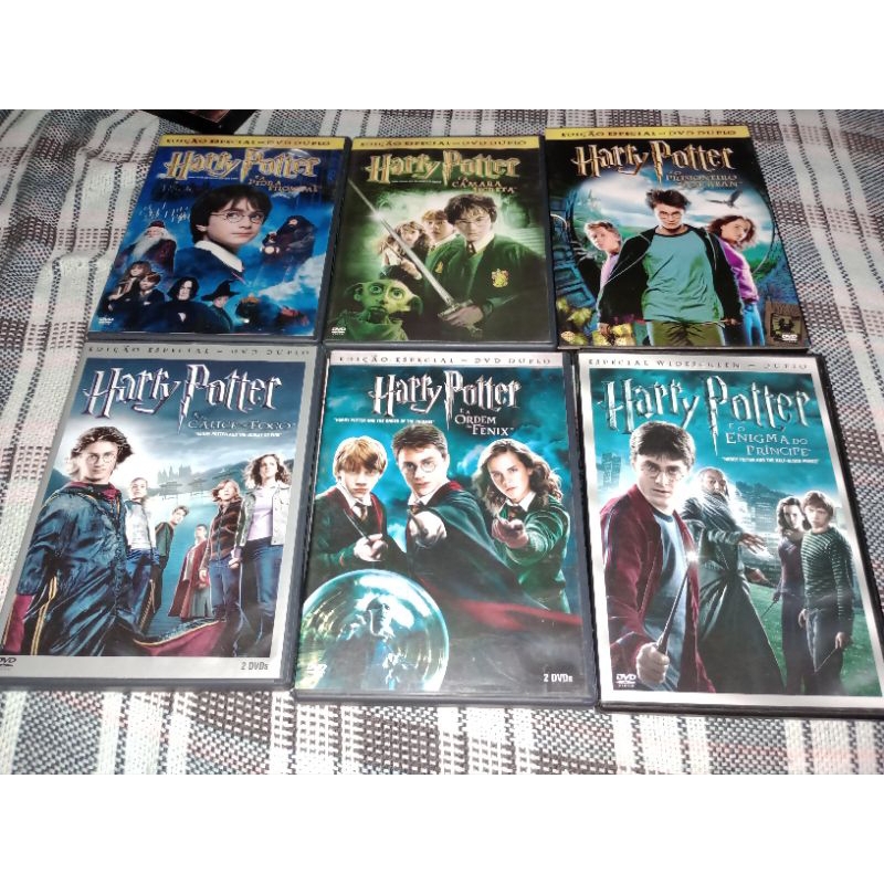 Dvd Harry Potter Coleção Completa 8 Discos Dublado E Legenda