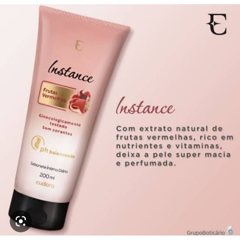 Sabonete Líquido Íntimo Eudora Frutas Vermelhas Instance 200ml | Shopee ...