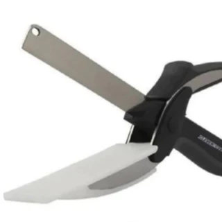 Tesoura 3 Em 1 Com Faca Corta Legumes Clever Cutter Original Faca Inox Multiuso