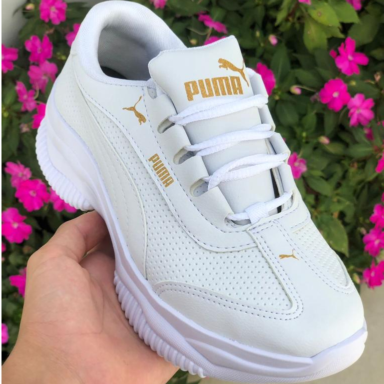 Tenis Branco Feminino Academia Puma Caminhada Tênis Puma Femenino