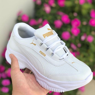 Tenis Branco Feminino Academia Puma Caminhada Tênis Puma Femenino Pronta Entrega
