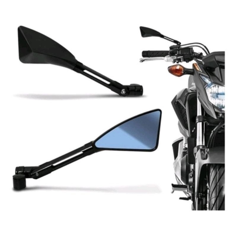Kit Retrovisor Moto Esportivo Aluminio Fazer 250 Titan Cb300 | Shopee ...