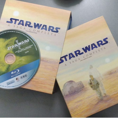 Star wars A saga completa box Blu-ray: 6 filmes 9 Discos