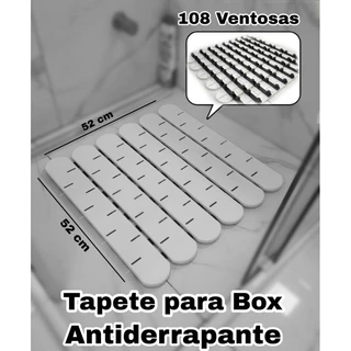 Tapete Antiderrapante para box banheiro Ventosas Vestiário Saunas