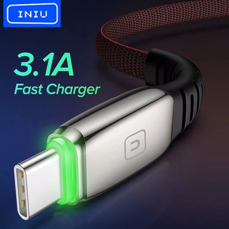 Cabo USB Turbo Iniu Carregamento de Celular Super Rápido USB Micro USB