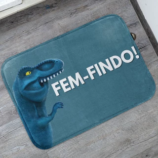 Tapete de Entrada Dinofauro Fem-Findo! 40x60 Antiderrapante