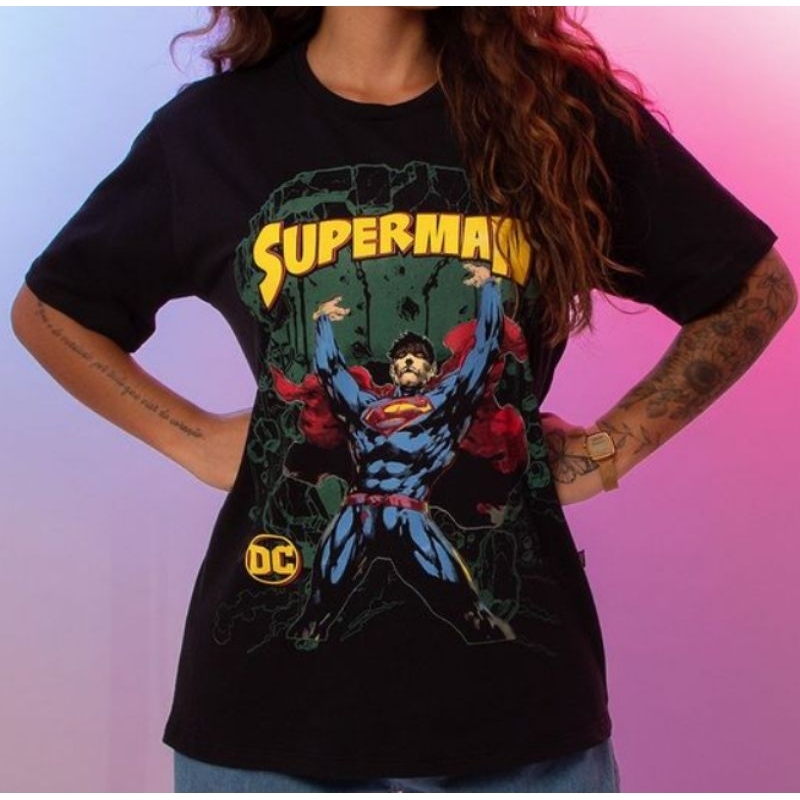 Camiseta Adulto Superman Simbolo MCDVMSUPER HOMEM