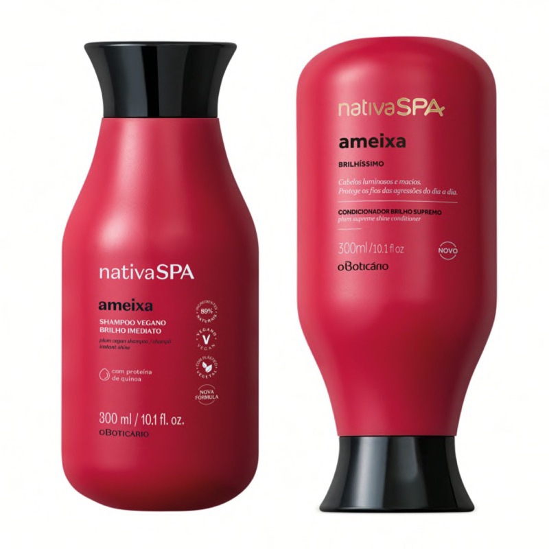 Kit Shampoo + Condicionador Nativa SPA Ameixa O Boticário Original ...
