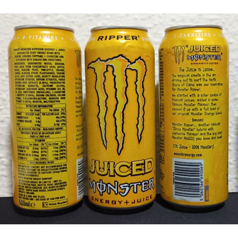 Monster Energy Juiced RIPPER 500ml | Shopee Brasil