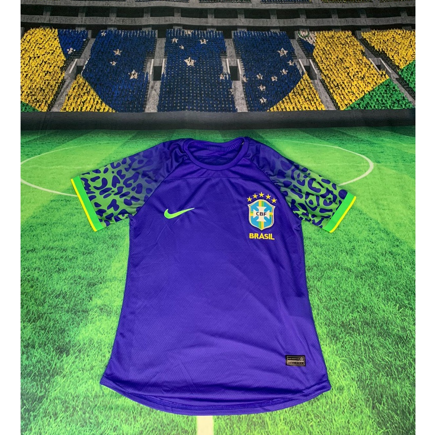 Camisa de time Brasil feminina Azul | Shopee Brasil